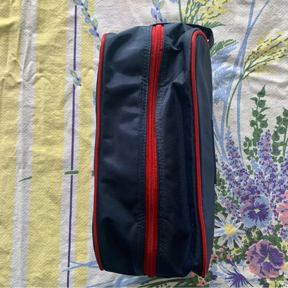 Men’s Vintage Y2K TOMMY HILFIGER DOPP Kit Shaving Toiletries Zip Bag Navy Blue - Picture 5 of 12